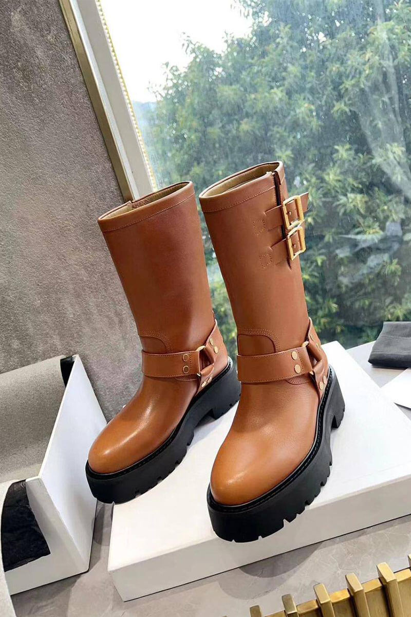 Celine Женские сапоги из кожи 