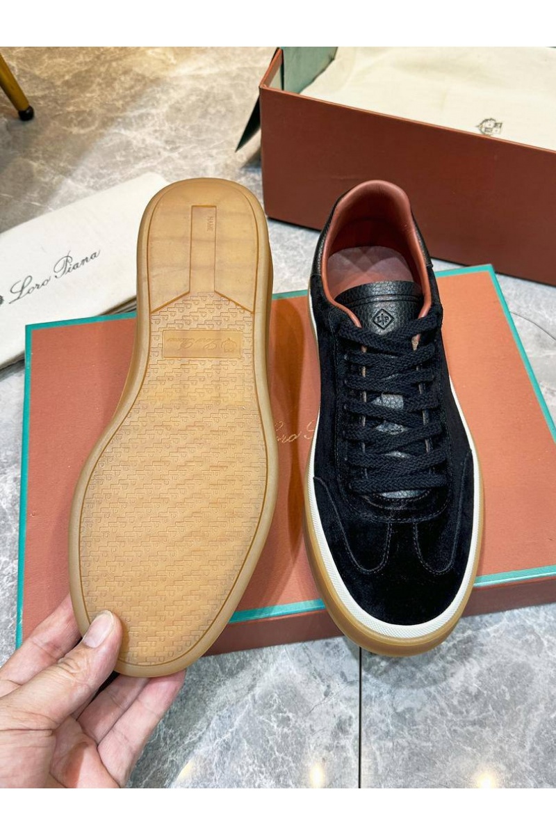 Loro Piana Мужские замшевые кроссовки Tennis Walk