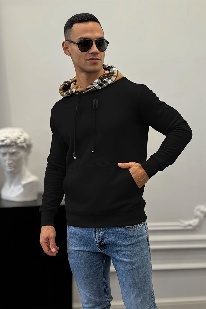 Burberry Мужское чёрное худи Samuel
