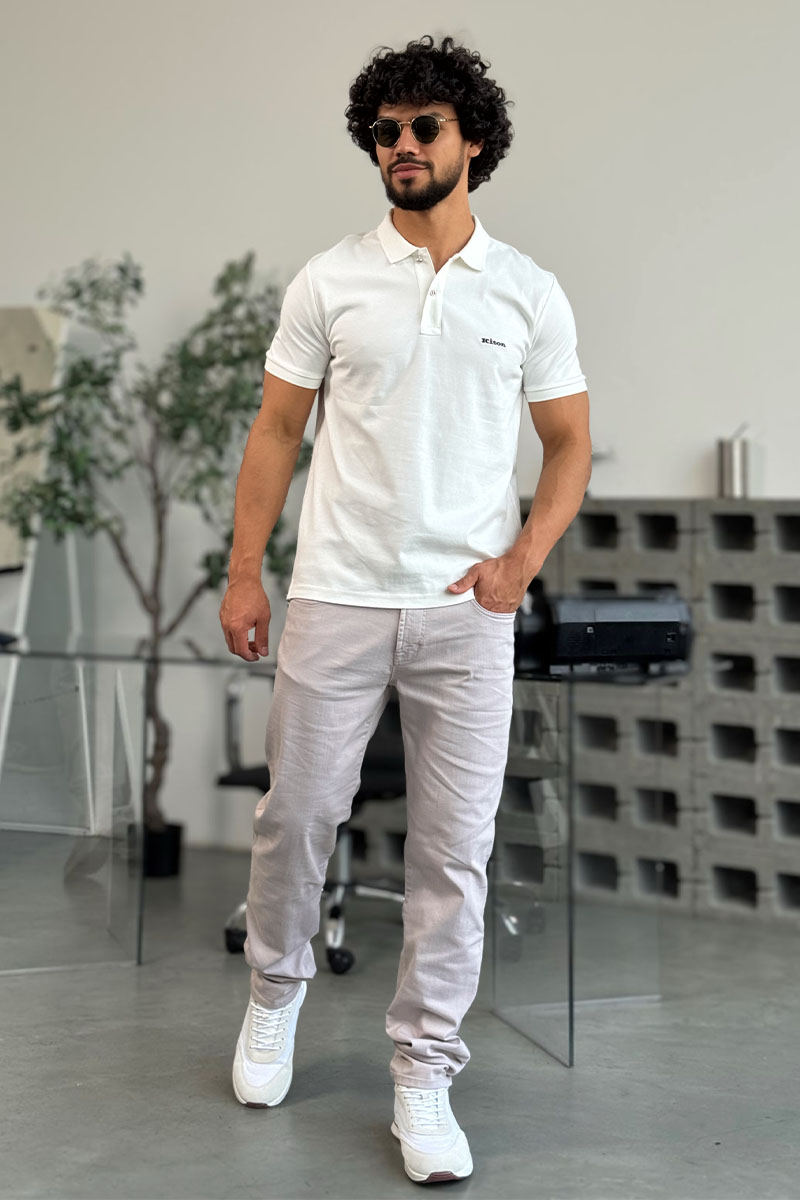 Jacob Cohen Мужские светло-бежевые джинсы