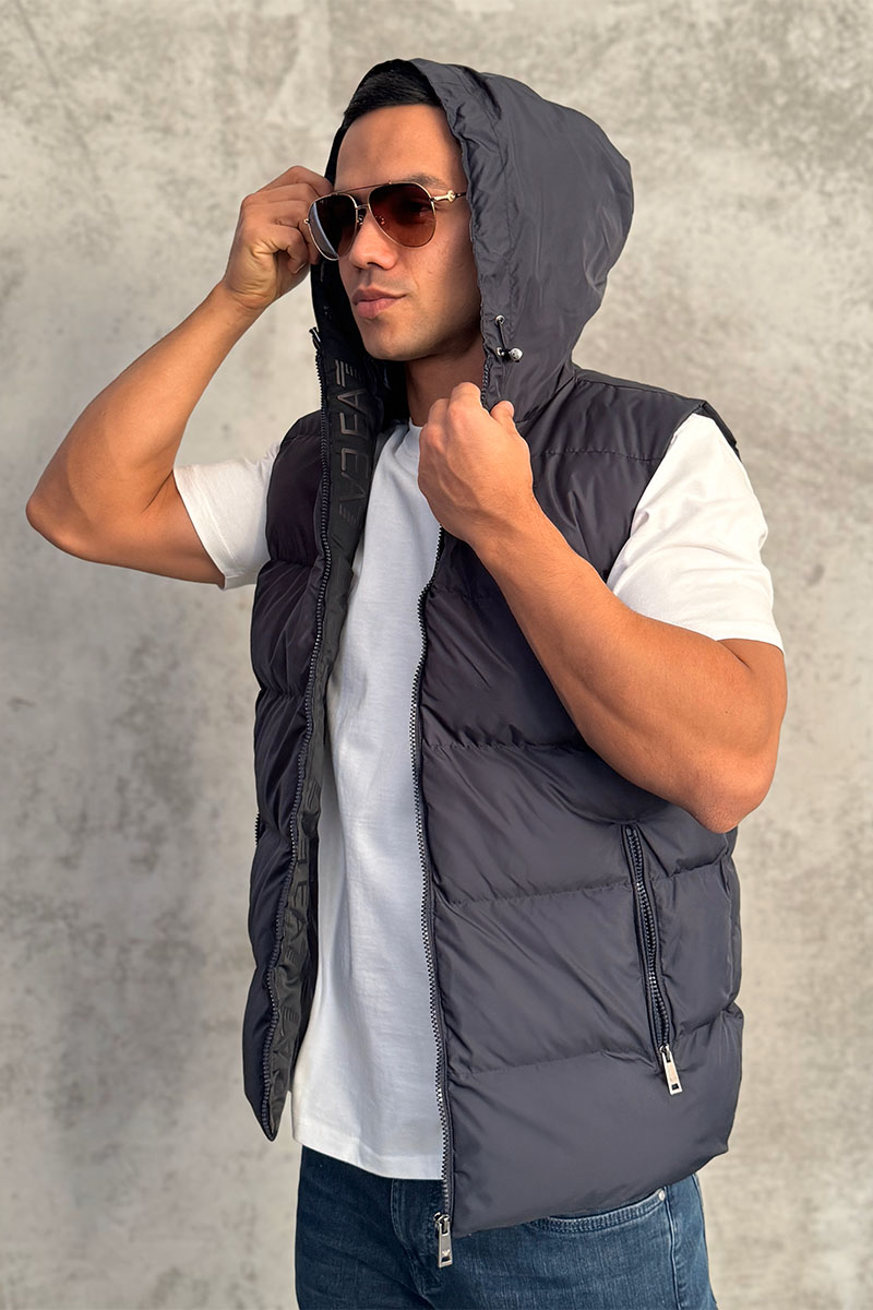 Emporio Armani EA7 Мужской тёмно-синий жилет