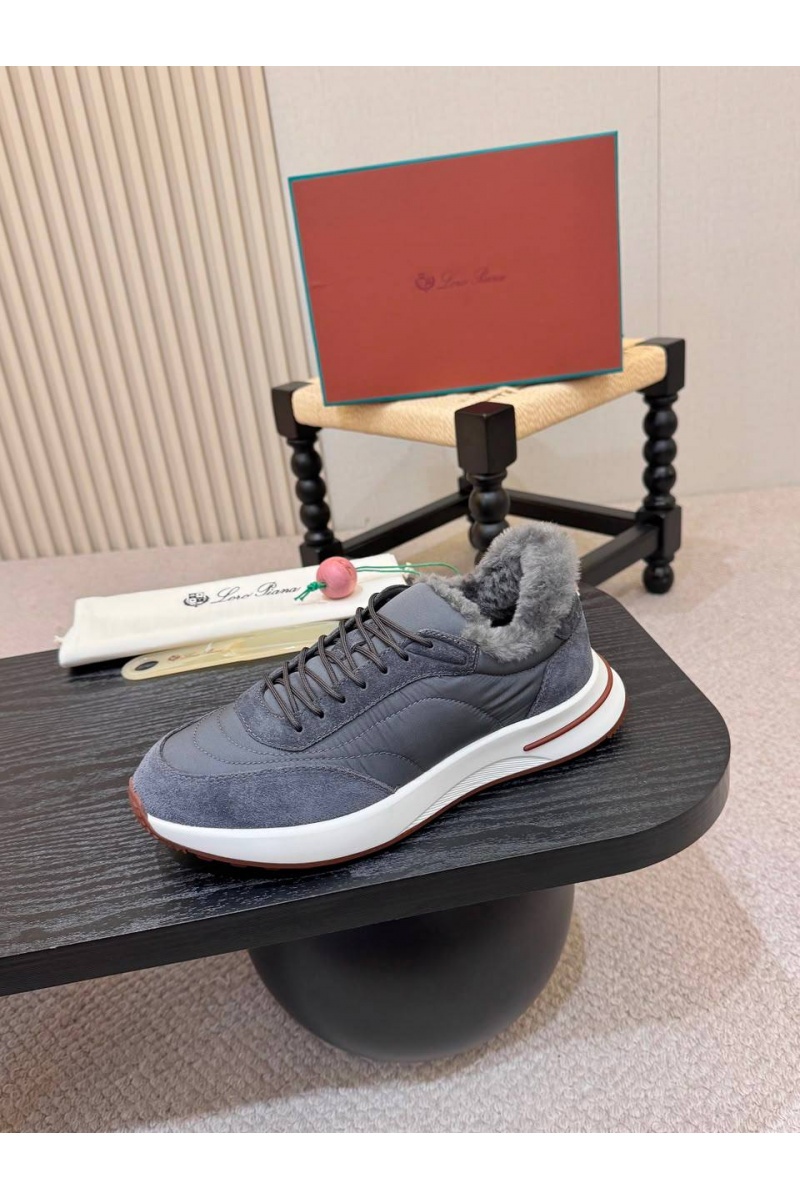 Loro Piana Кроссовки с мехом Week End Walk Evo premium
