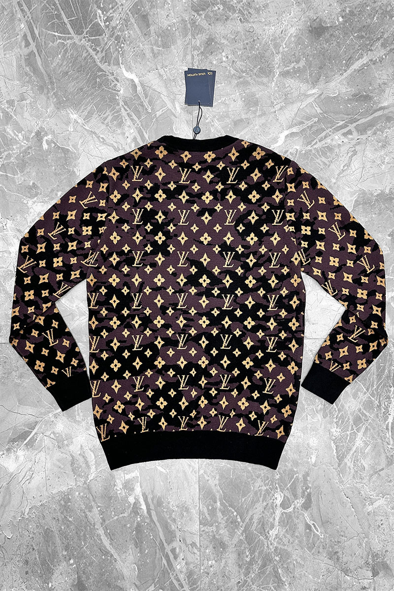 Lоuis Vuittоn Мужская кофта коричневого цвета monogram all-over