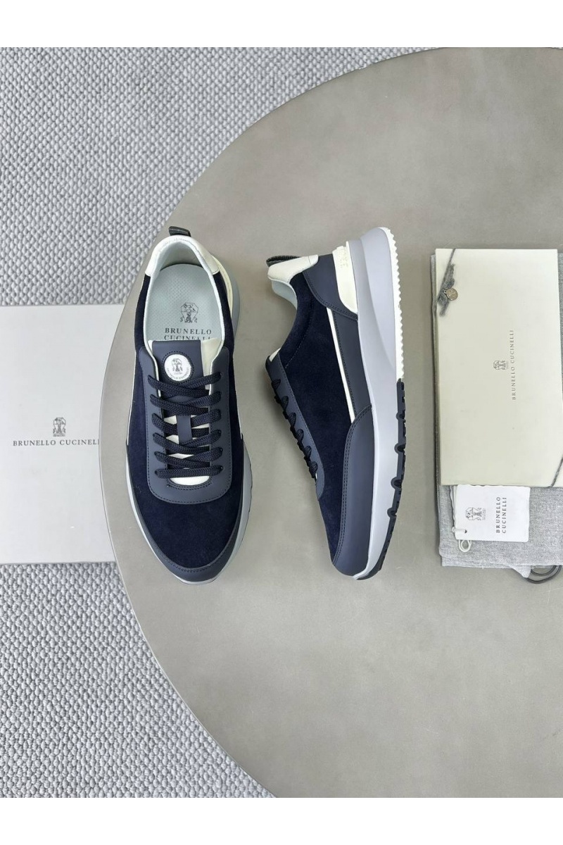 Brunеllо Сuсinеlli Замшевые кроссовки Premium - Navy