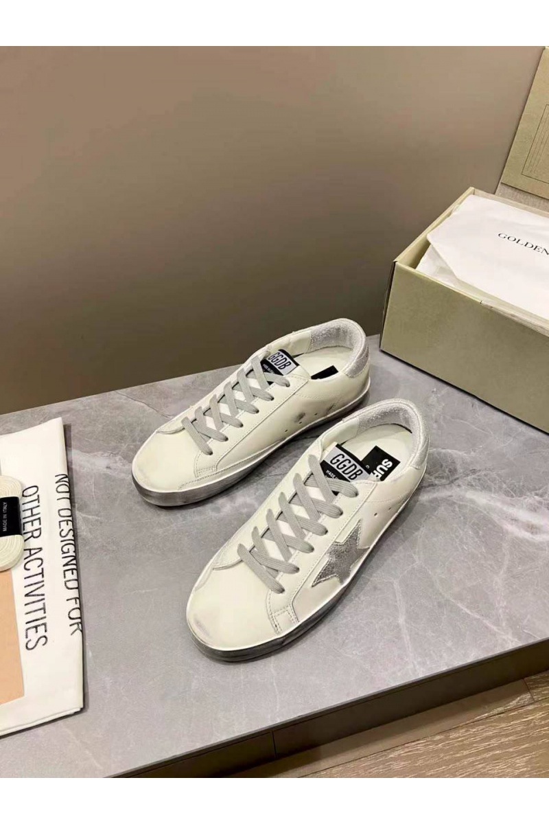 Designer Clothing Женские кожаные кроссовки Golden Goose Super Star premium
