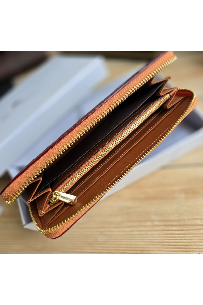 Etro Кожаное портмоне с узором пейсли 19x10 см