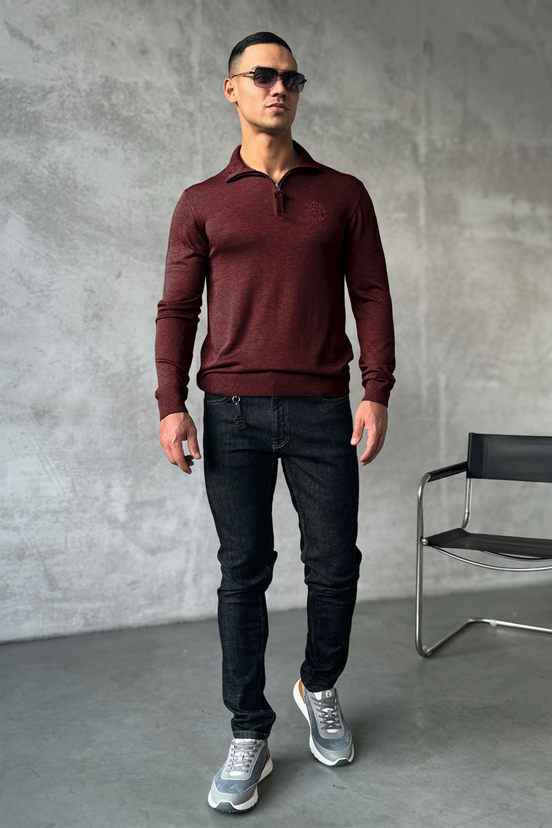 Billionaire Мужская кофта zip-up - Burgundy