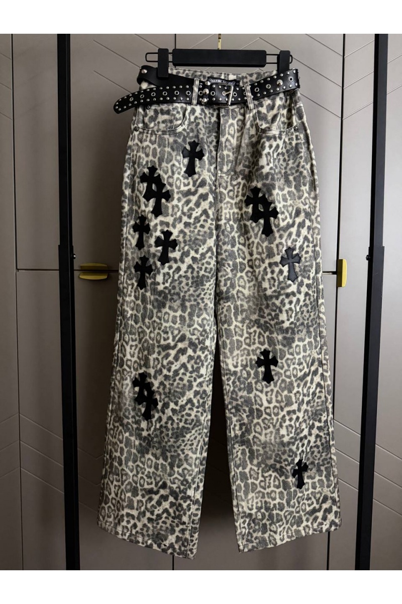 Chrome Hearts Женские джинсы Leopard Premium