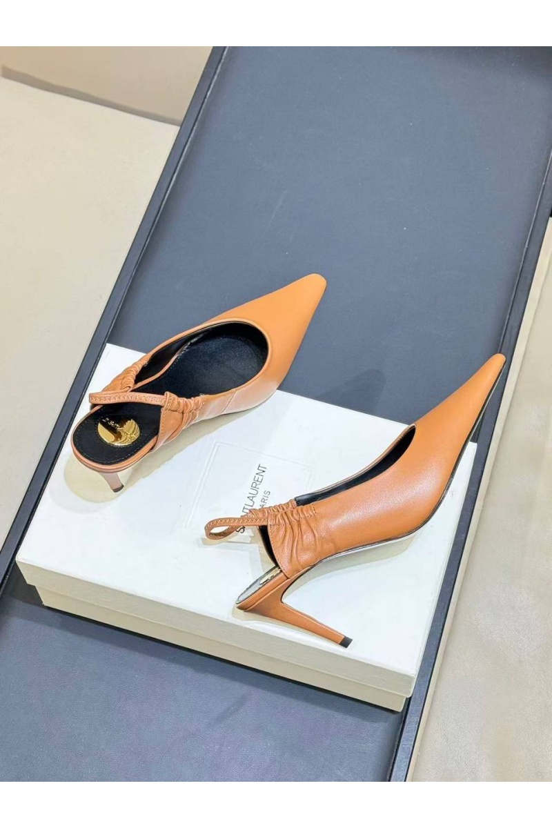 Yves Saint Laurent Женские кожаные туфли premium