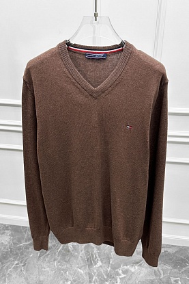 Мужской джемпер logo-embroidered - Brown