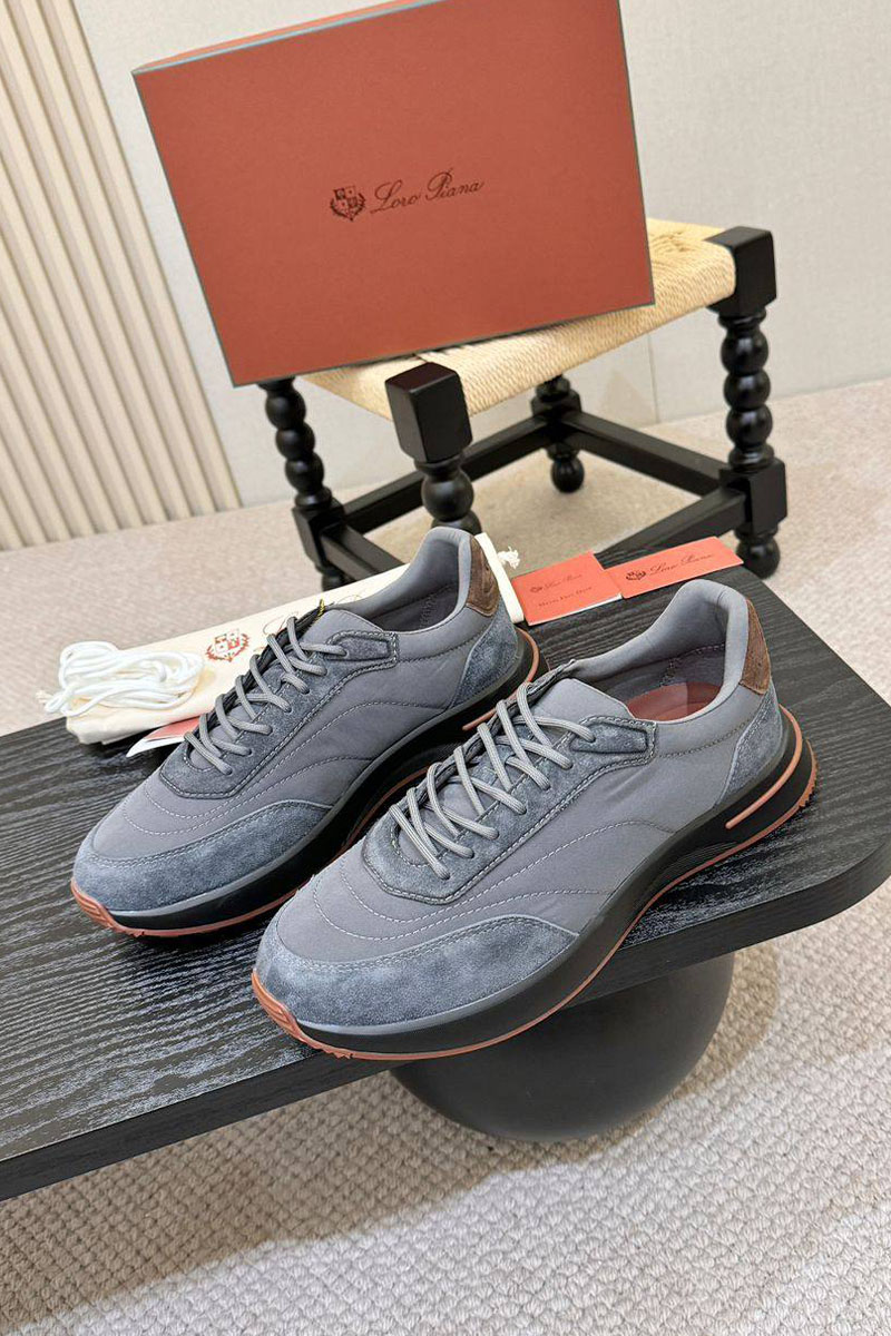 Loro Piana Мужские кроссовки Week End Walk - Grey
