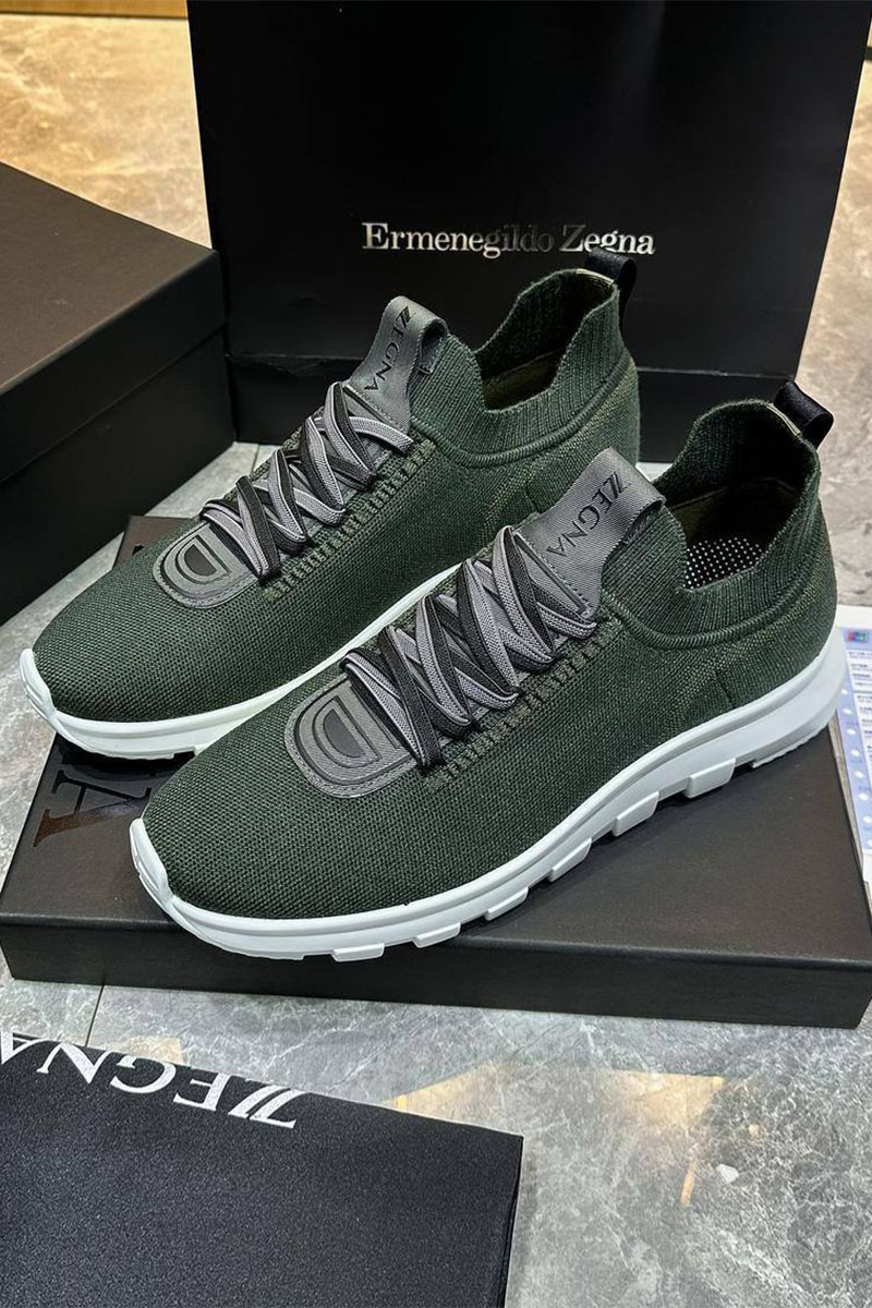 Zegna Мужские текстильные кроссовки