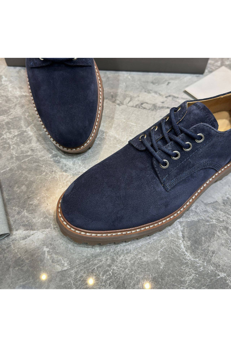 Brunеllо Сuсinеlli Замшевые ботинки синего цвета