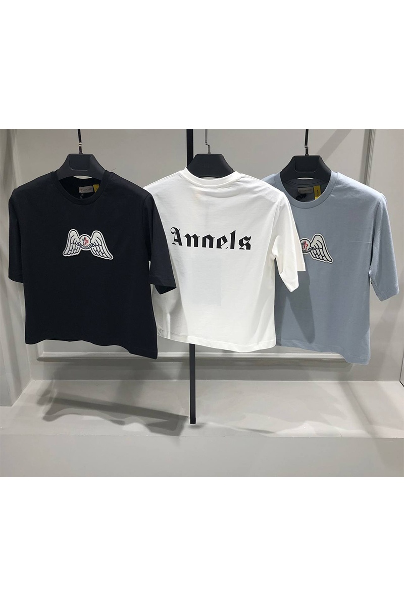 Moncler Женская оверсайз футболка 8 Palm Angels - Black
