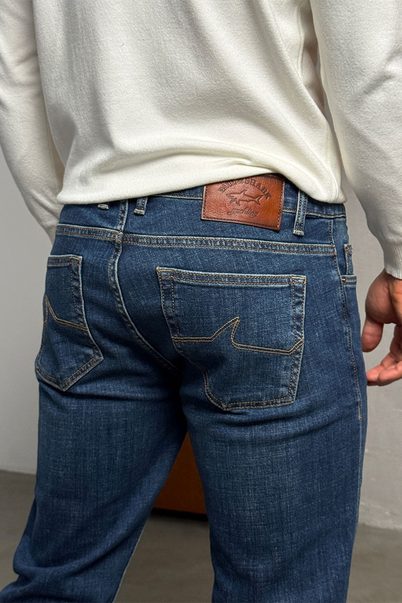 Paul & Shark Мужские синие джинсы regular fit