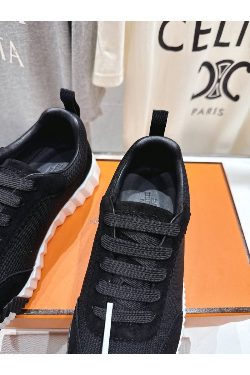 Hermes Женские кроссовки Bouncing  premium - Black