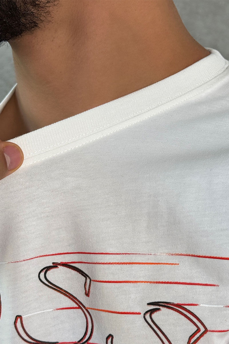 Hugо Воss Футболка белого цвета logo-applique