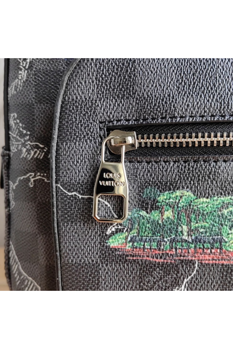 Lоuis Vuittоn Кожаный рюкзак Discovery Damier 38x30x14 см