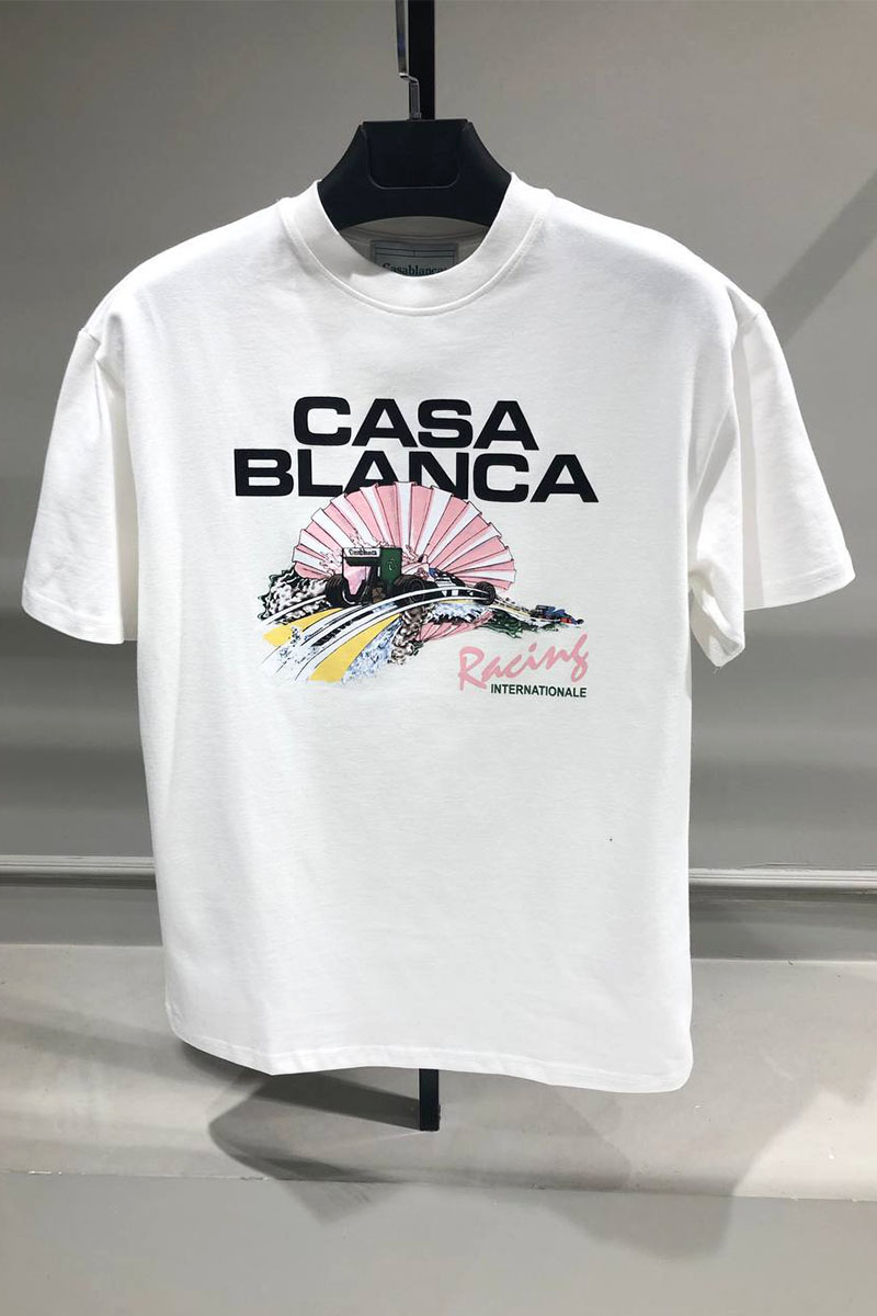 Casablanca Белая оверсайз футболка graphic-print 