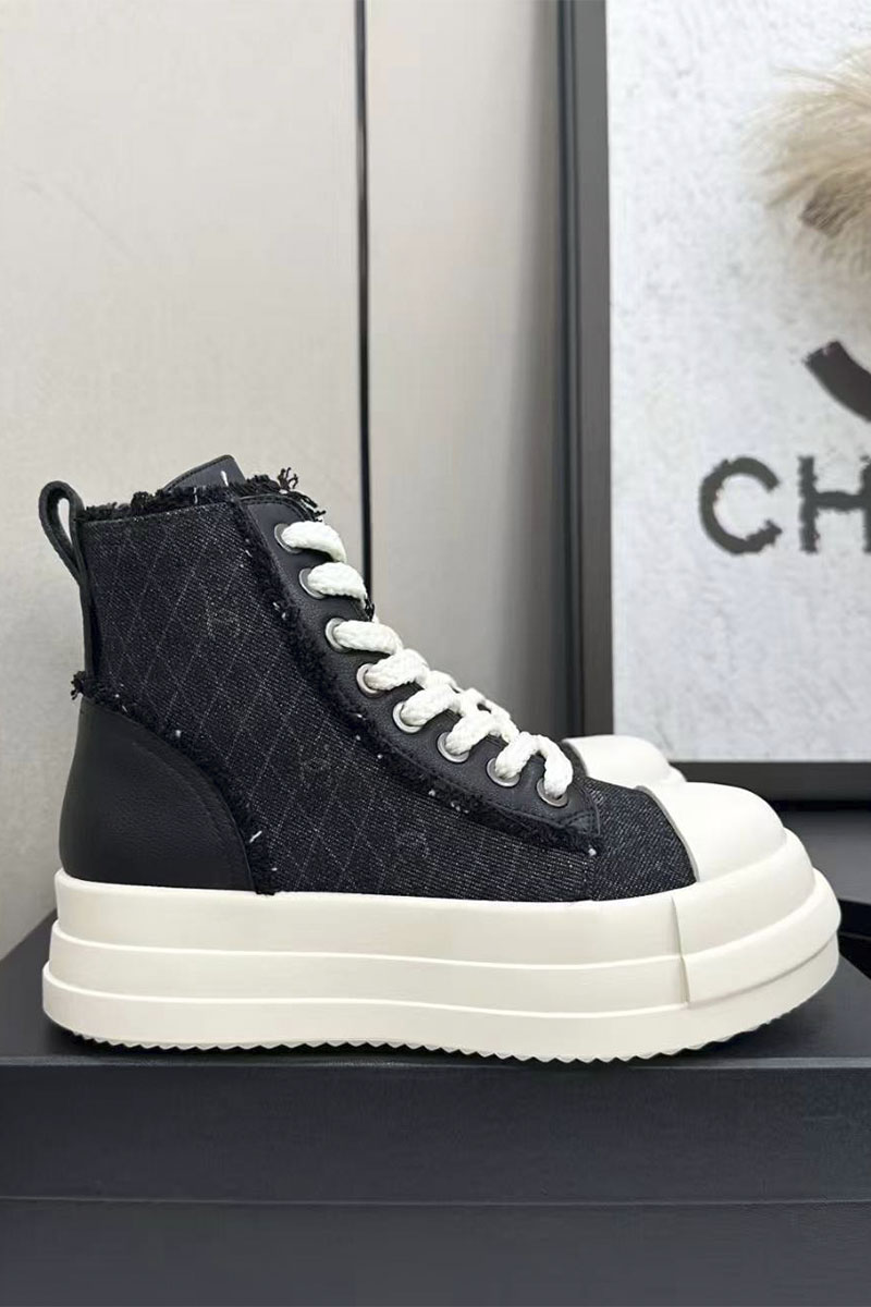 Chаnеl Женские кеды premium - Black