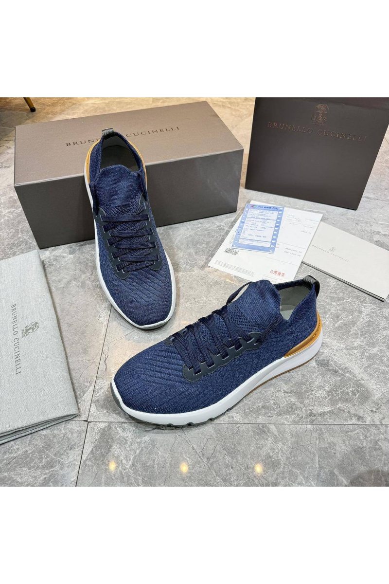 Brunеllо Сuсinеlli Мужские кроссовки knitted - Dark Blue