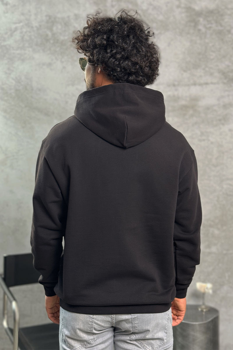 Balenciaga Чёрное худи Paris logo-embroidered 