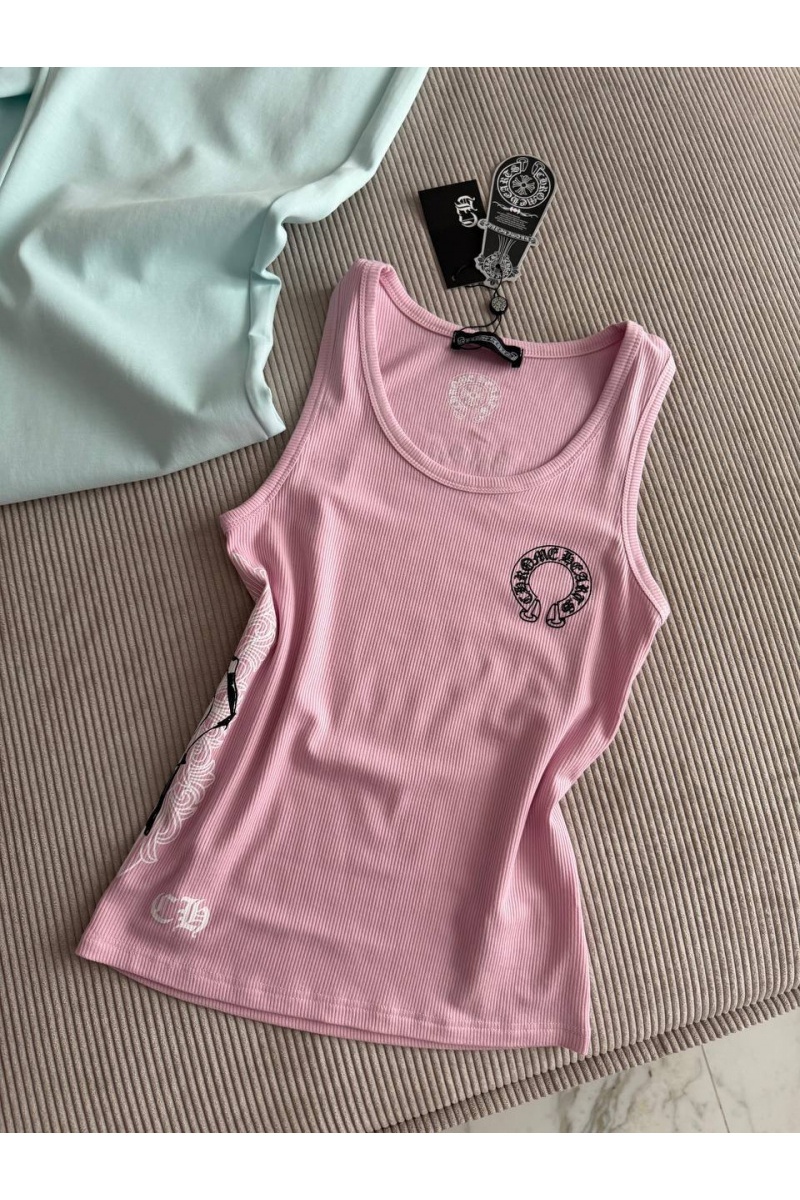 Chrome Hearts Женская розовая майка premium