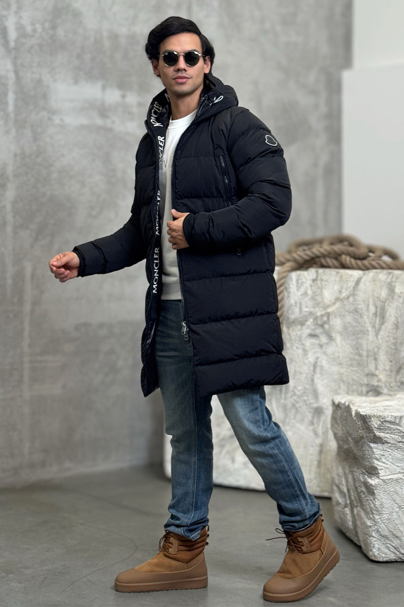 Moncler Мужская утеплённая парка Templon чёрного цвета