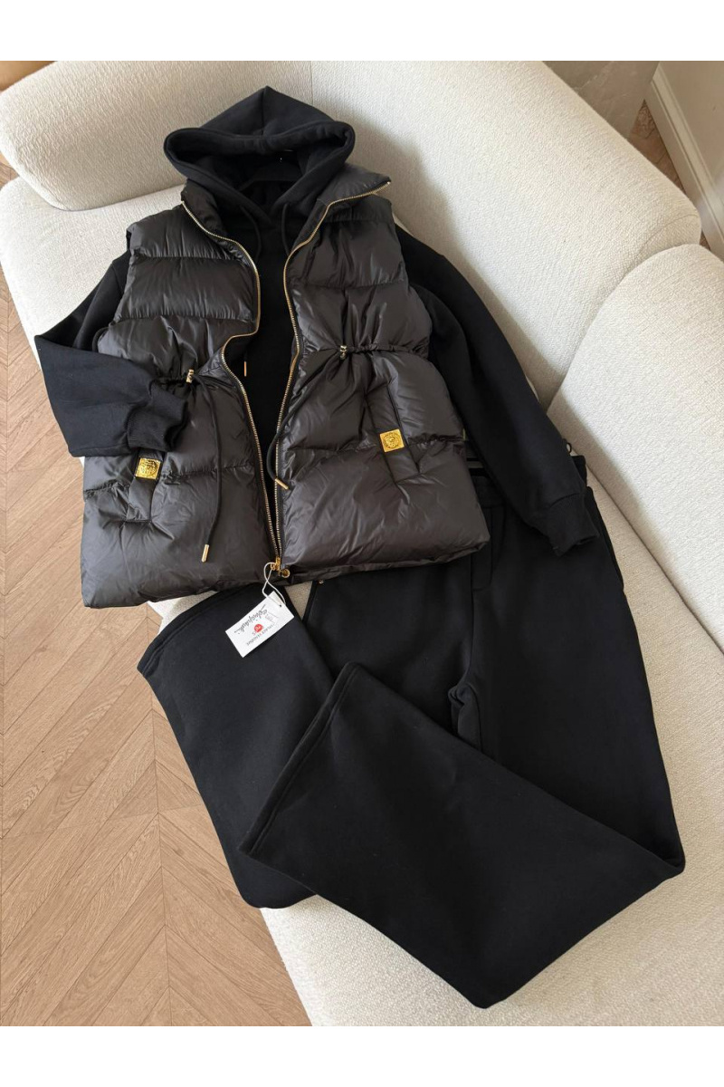 Schiaparelli Женский костюм тройка на флисе premium - Black