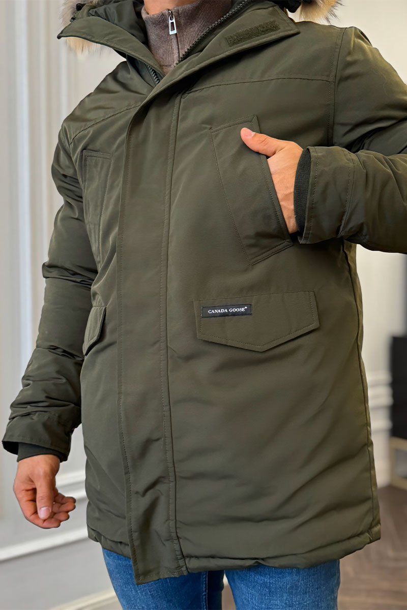 Canada Goose Утеплённая парка Langford - Khaki
