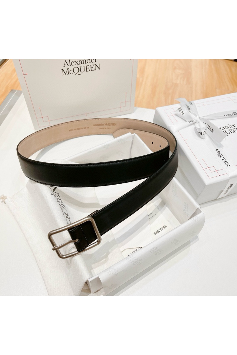 Alexander McQueen Кожаный ремень Premium (ширина 3.5 см)