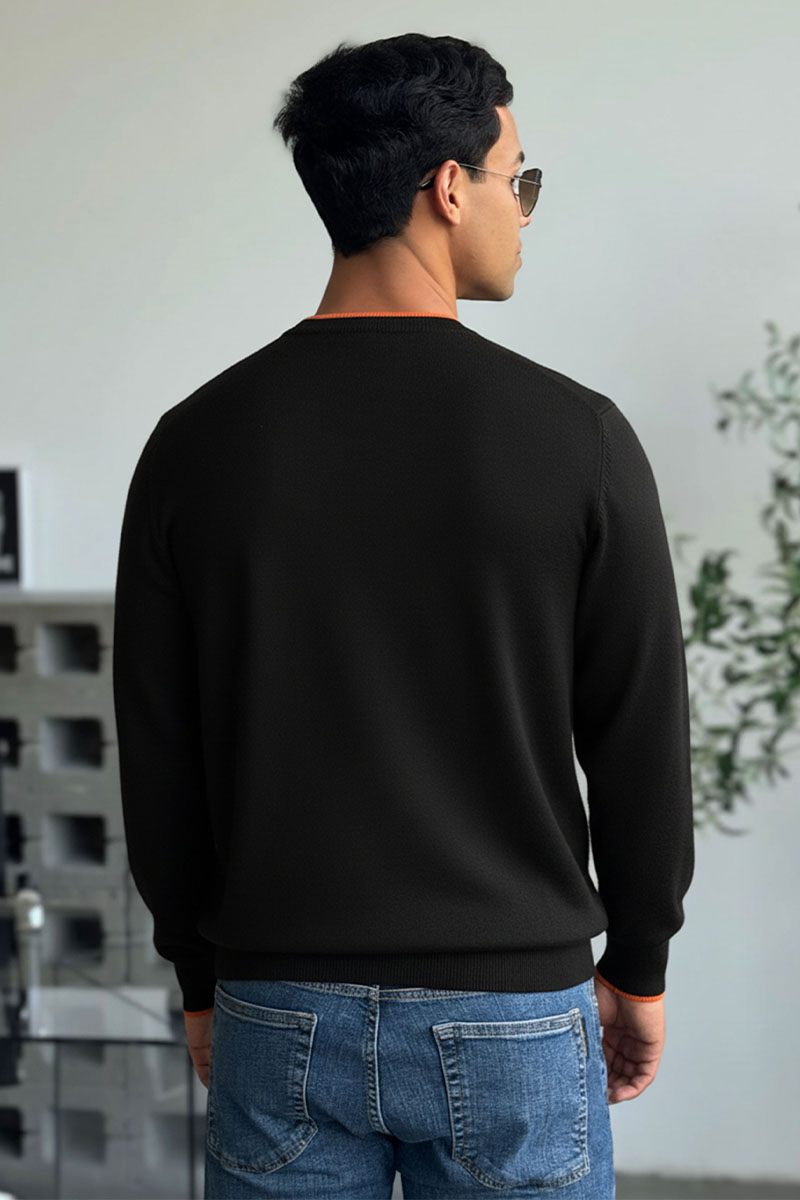 Hermes Мужской джемпер H embroidered - Black