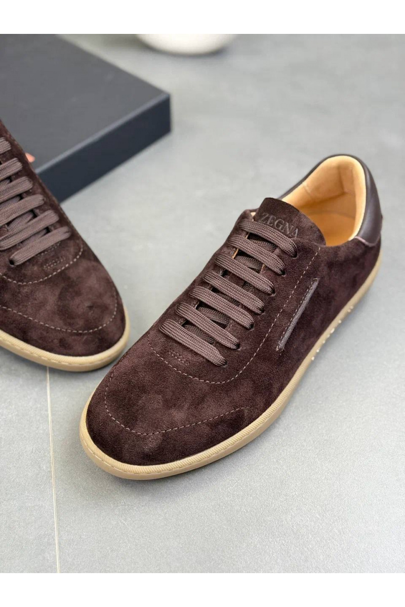 Zegna Мужские замшевые кроссовки "232"