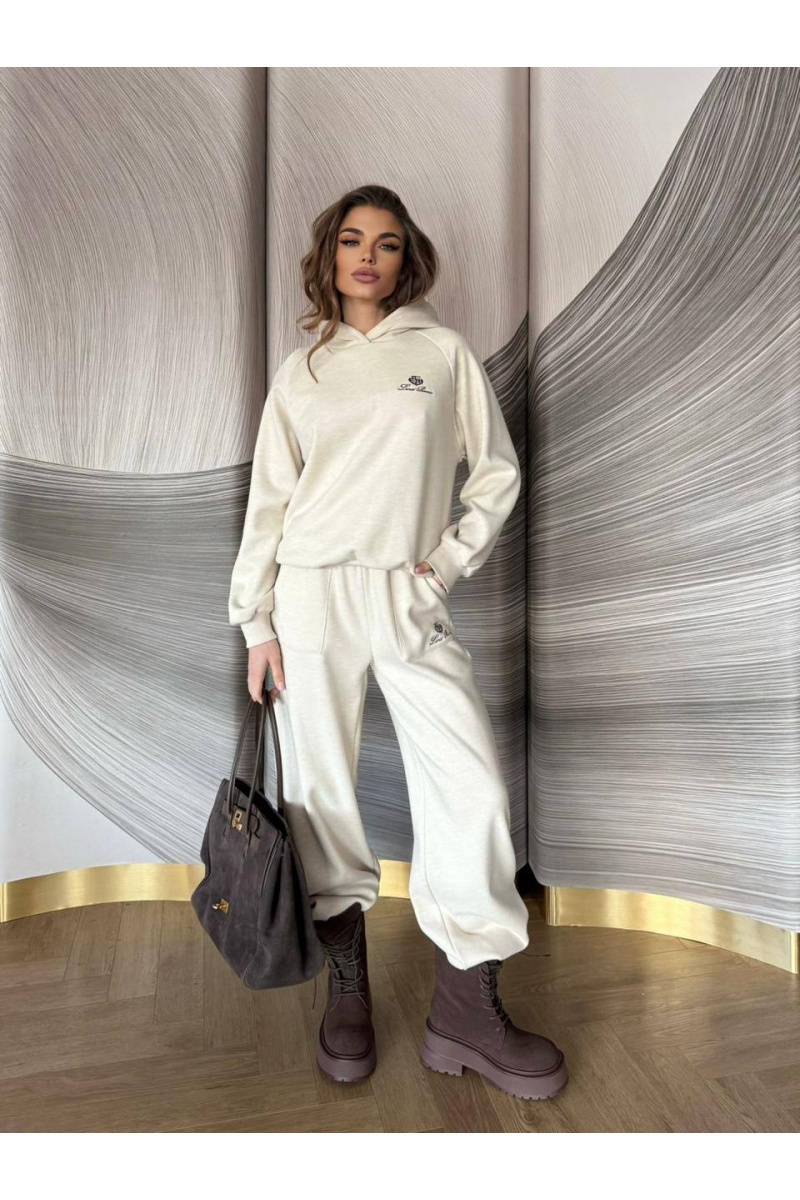 Loro Piana Женский костюм тройка на флисе premium - Beige