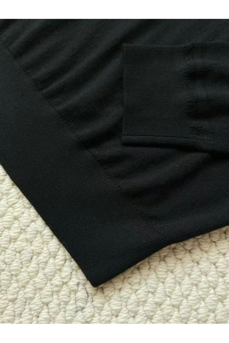 Loro Piana Поло с длинным рукавом Premium - Black