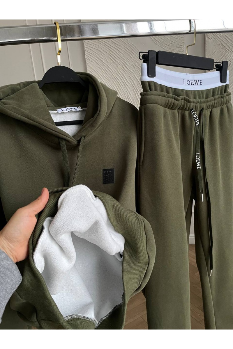 Loewe Женский костюм тройка на флисе Premium - Green