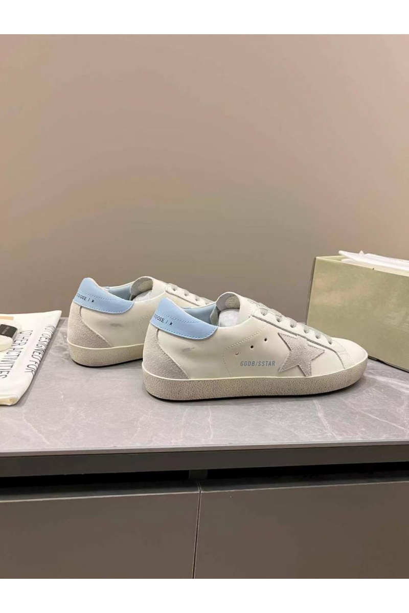 Designer Clothing Женские кожаные кроссовки Golden Goose Super Star premium