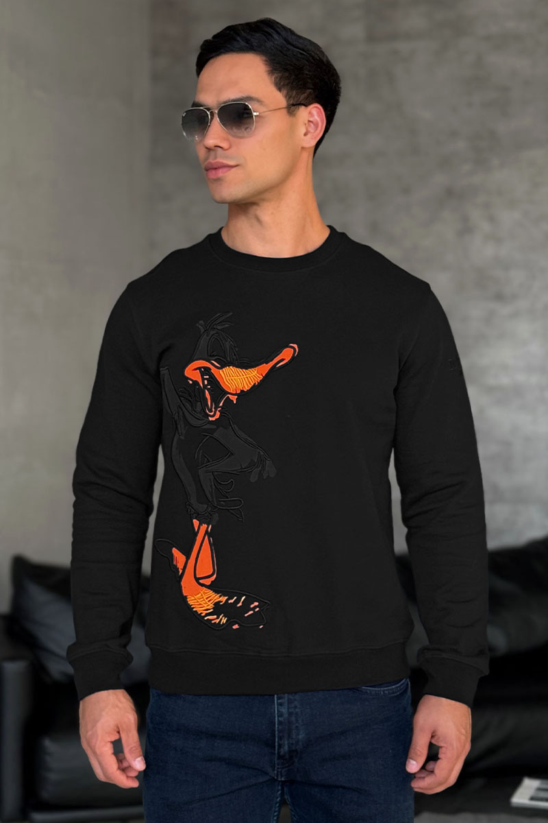 Iceberg Мужской свитшот "Daffy Duck" - Black