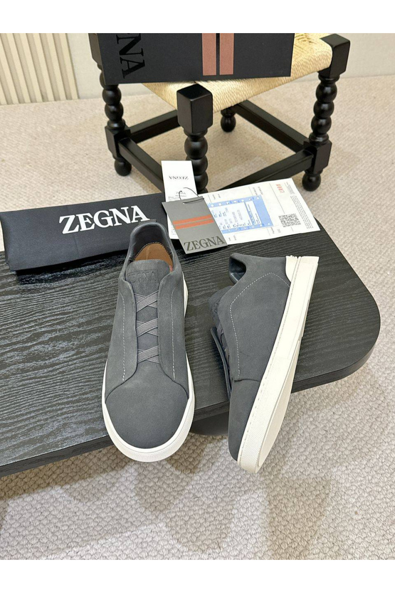 Zegna Мужские кроссовки Triple Stitch - Grey
