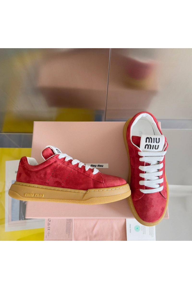 MIU MIU Женские кроссовки Premium - Red