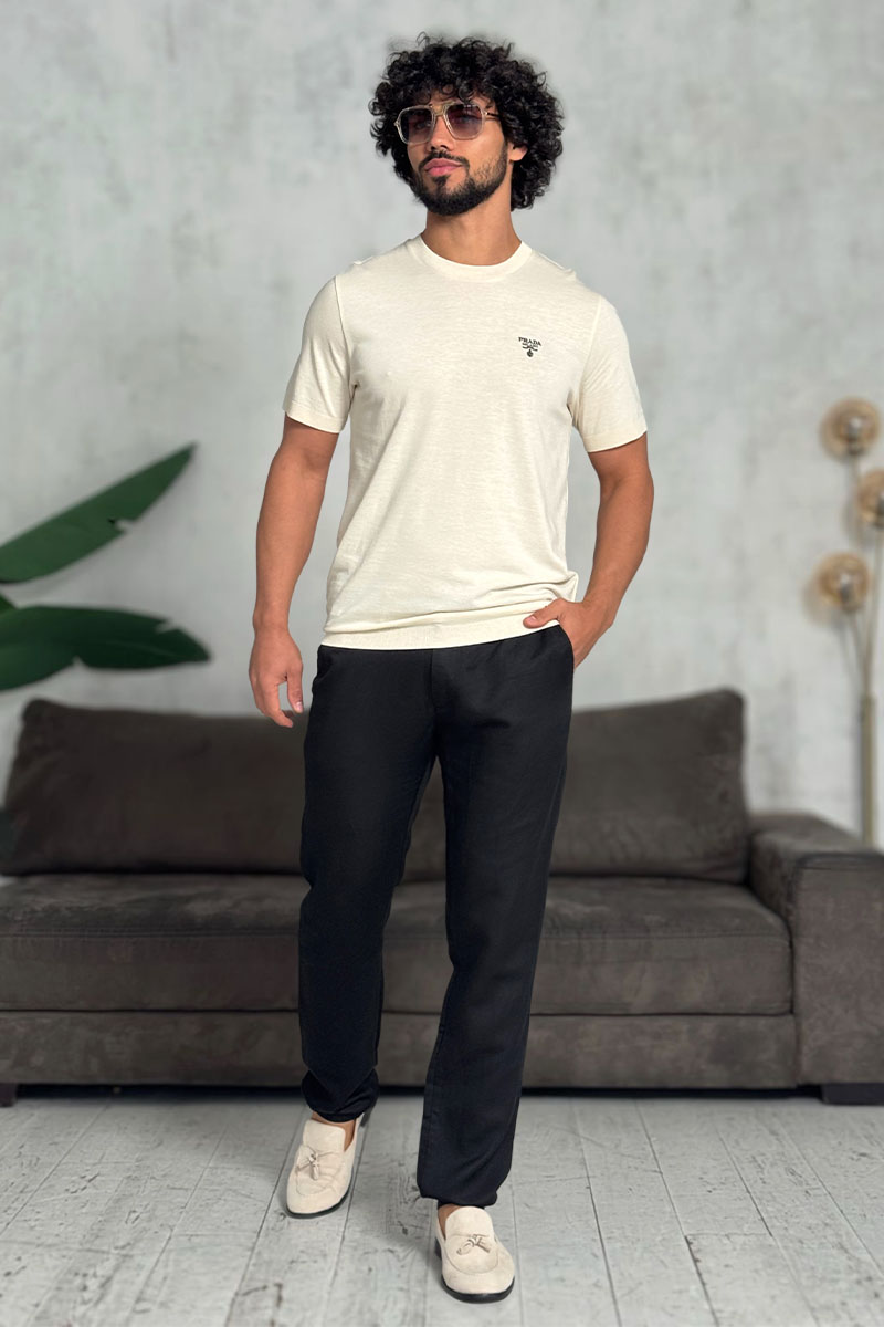 Loro Piana Мужские брюки чёрного цвета 