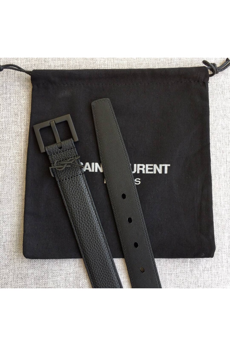 Yves Saint Laurent Кожаный ремень Cassandre (ширина 2 / 3 см)