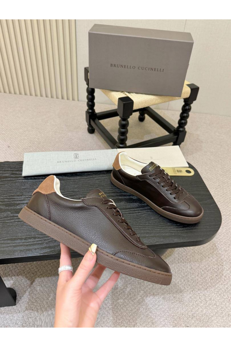 Brunеllо Сuсinеlli Кожаные кроссовки low-top - Brown