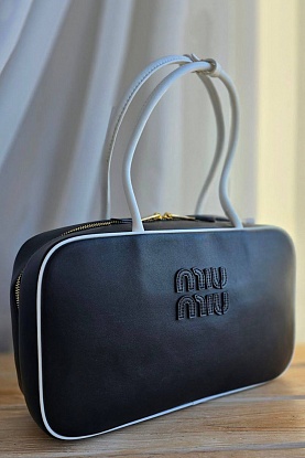 Кожаная сумка тоут Beau 36x21 см - Black