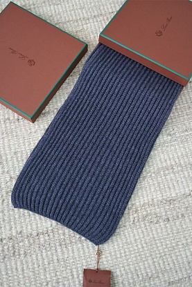 Кашемировый шарф premium - Light Blue
