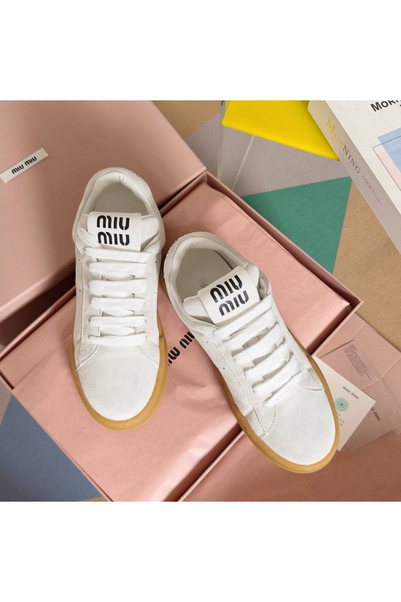 MIU MIU Женские кроссовки Premium - White