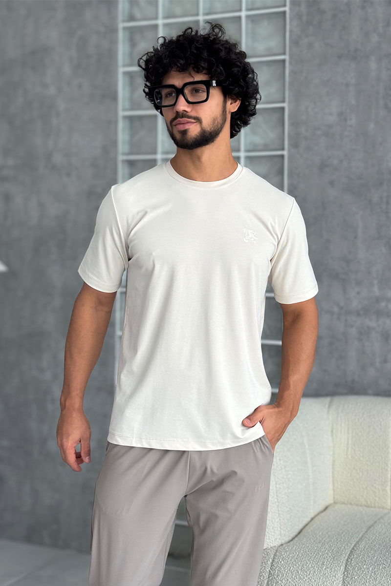 Zilli Мужская бежевая футболка 