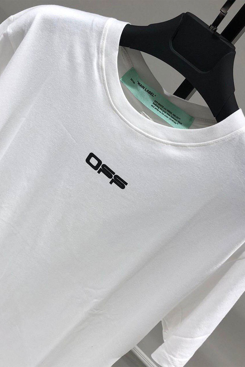 Off-White Белая оверсайз футболка "Cabin Baggage"