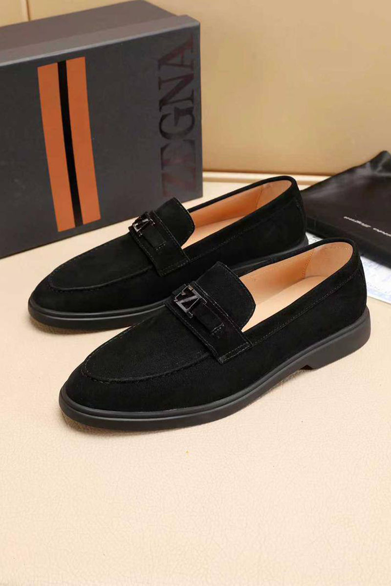 Zegna Мужские замшевые лоферы 