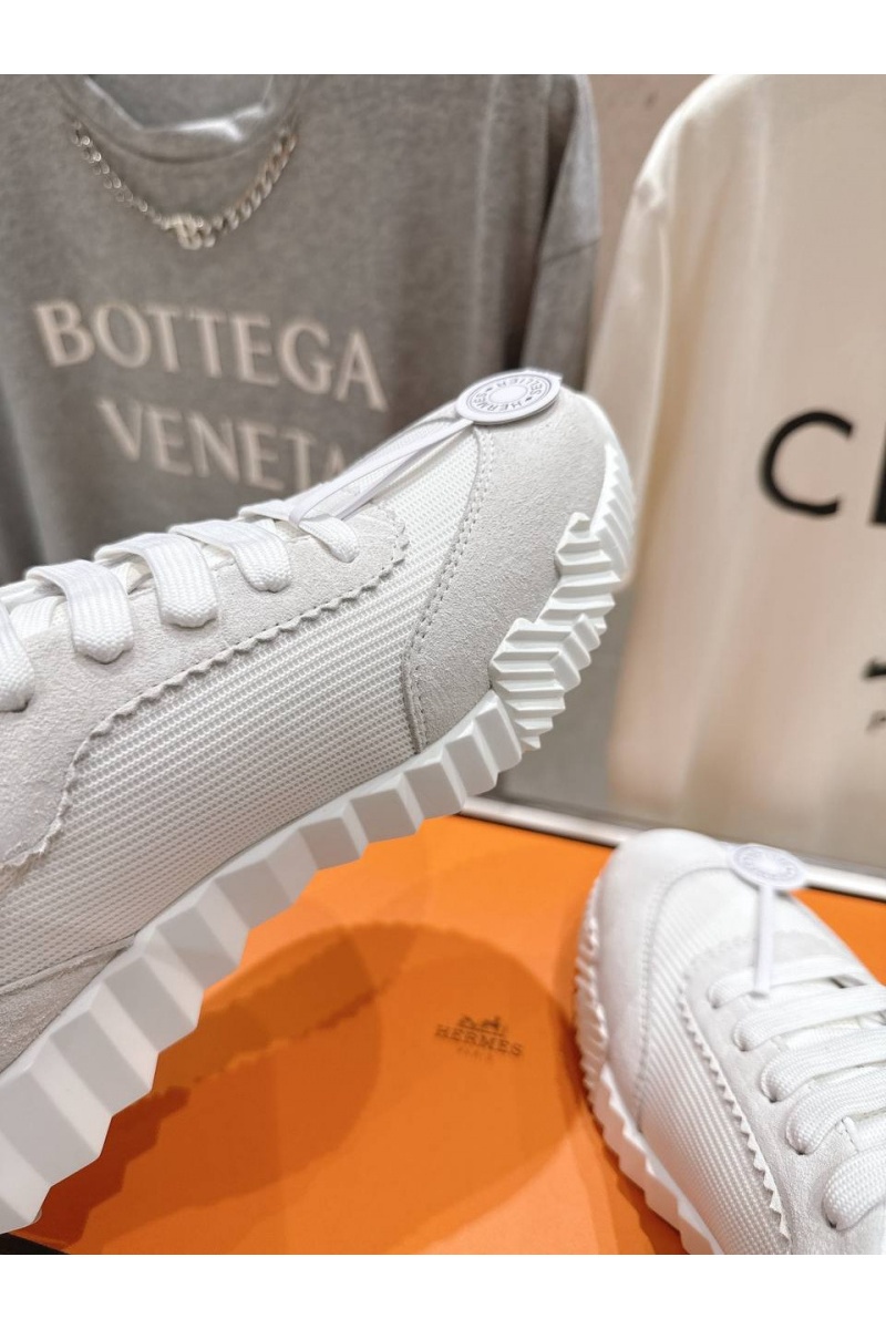 Hermes Женские кроссовки Bouncing  premium - White